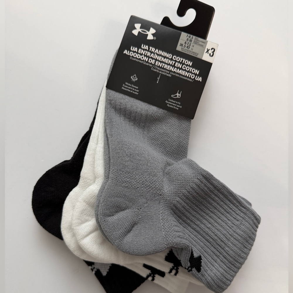 Under Armour 3-Pack Women’s Quarter Socks